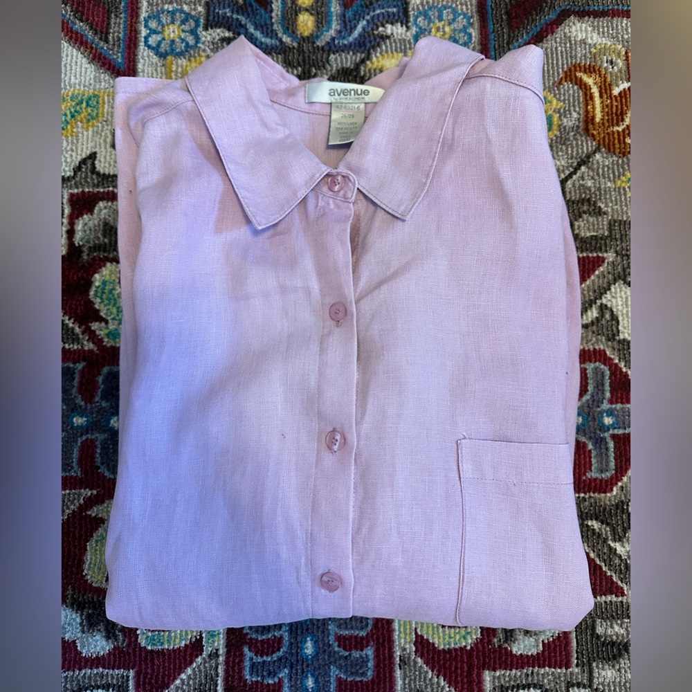 Avenue Button-Up Blouse, Size 26/28